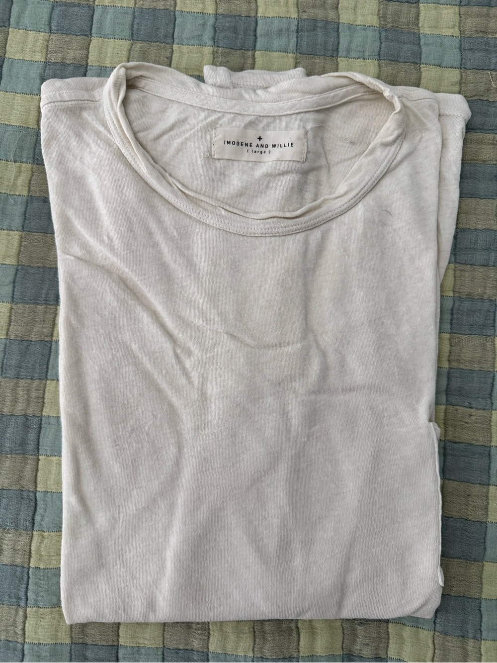 Imogene and Willie Pocket Tee - Vintage White - Large